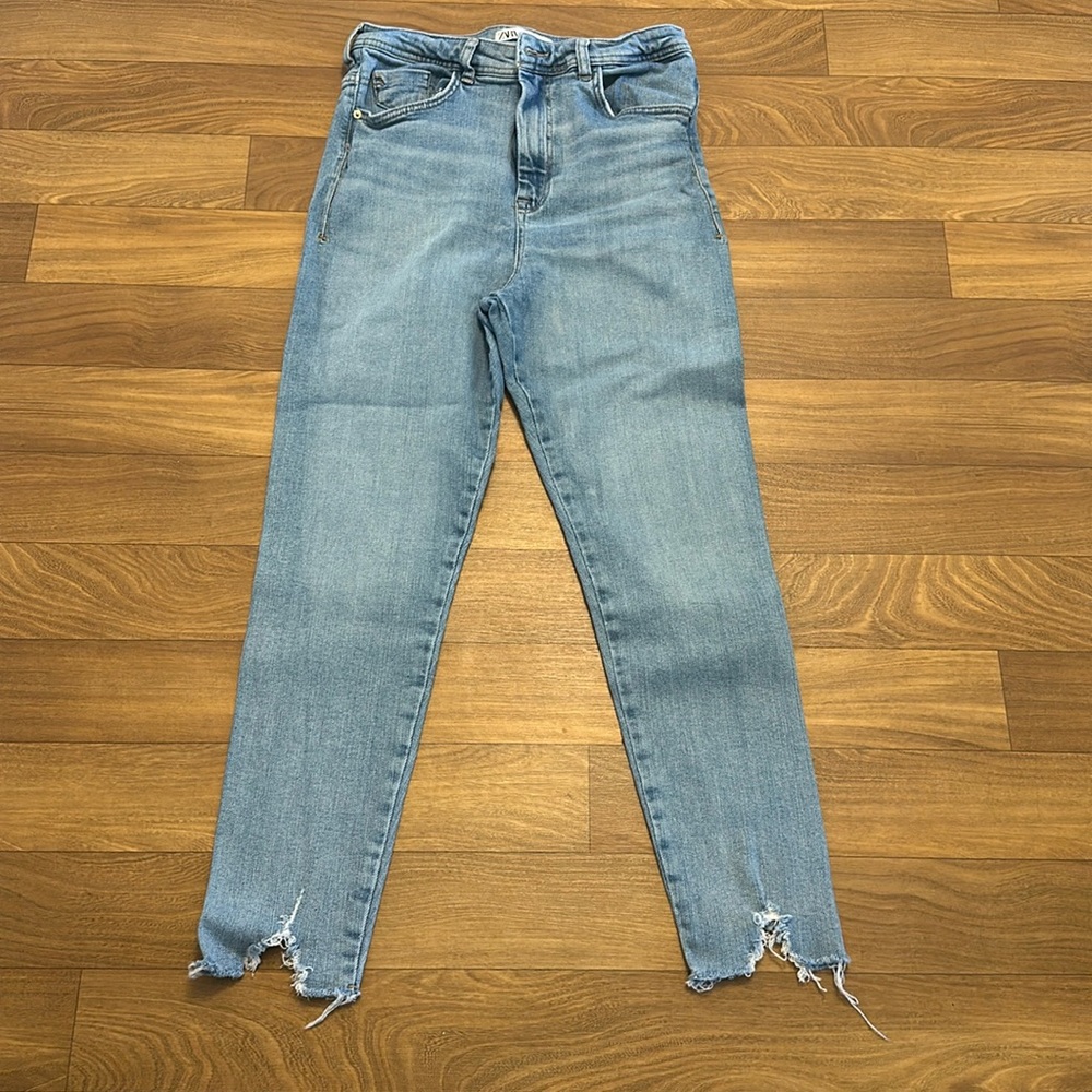 ZARA - ultra high rise stretch jeans size 10